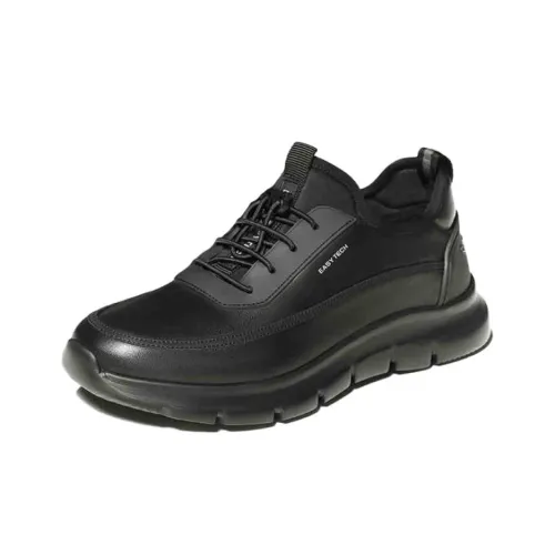 DIKENI Slip-resistant Low Top Casual Shoes Men's Black DIKENI Противоскользящие Низкие Кеды Повседневная Обувь Мужская Черная