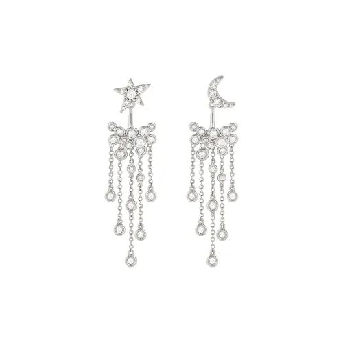 AMANI 18К Белое золото с серьгами с бриллиантами Женское серебро