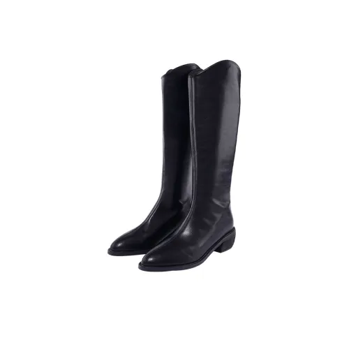 GUDIANFENGDU Колено Высокие сапоги 4CM Женские