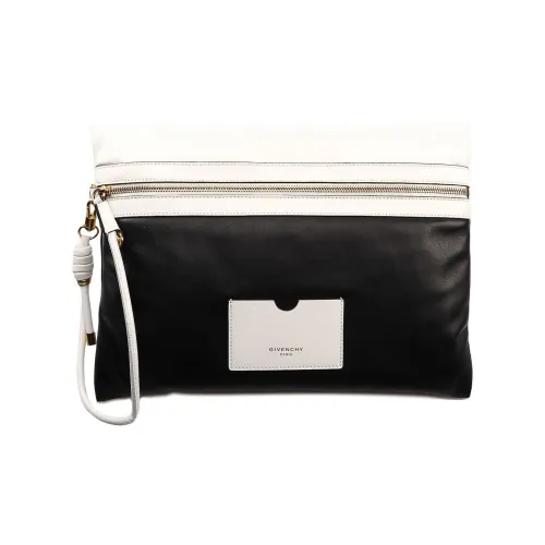 Givenchy Телячья кожа Клатч Женский Черный Белый