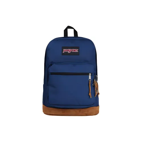JanSport Полиэстер Рюкзак Средний Мужской Темно-синий