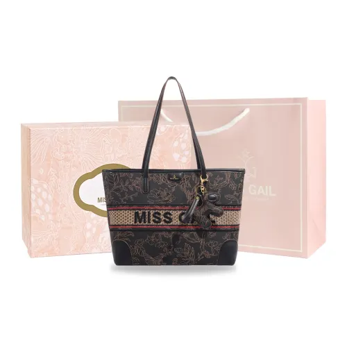 MISS GAIL Синтетическая кожа Портативный Подмышечный Сумка на плечо Большой Женские Черный