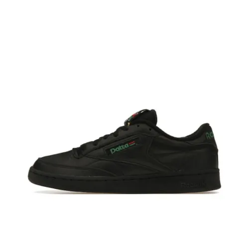 Patta x Reebok CLUB C 85 Устойчивые к истиранию низкие скейтборд-кроссовки Unisex Черные