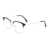 Яркий черный | Золотой-C11 & Защита от синего света 0 диоптрий Без рецепта Линзы