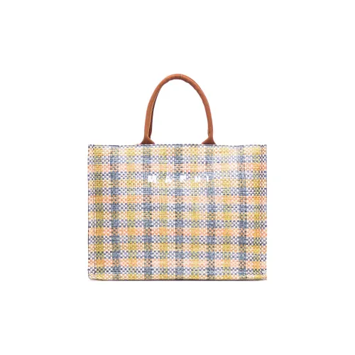 Marni Полиамид Тоут Сумка Сумка для покупок Сумка на плечо Сумка Женская Лимон Абрикос Мокко