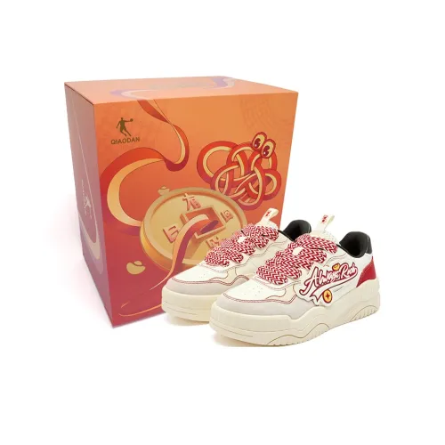 QIAODAN Panda Скейтборд Кроссовки Низкие Белые Красные Черные Женские