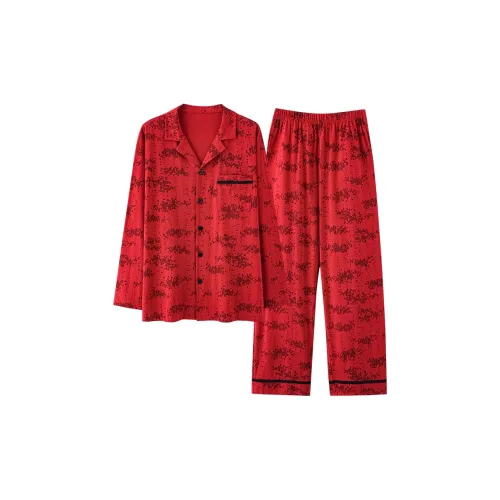 Городская красота Pajama Комплект Мужской Красный