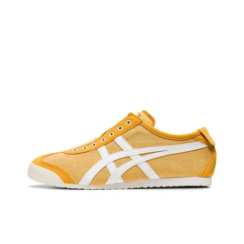Onitsuka Tiger MEXICO 66 Slip-On Low Top Спортивная Повседневная Обувь Унисекс Желтая