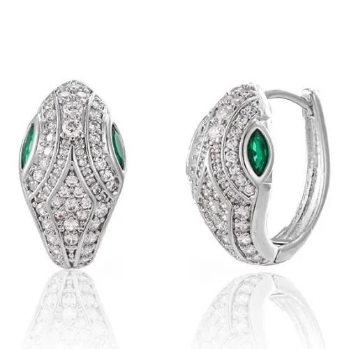 KING OF BLING 925 стерлинговое серебро булавка сплав серьги с цирконием унисекс