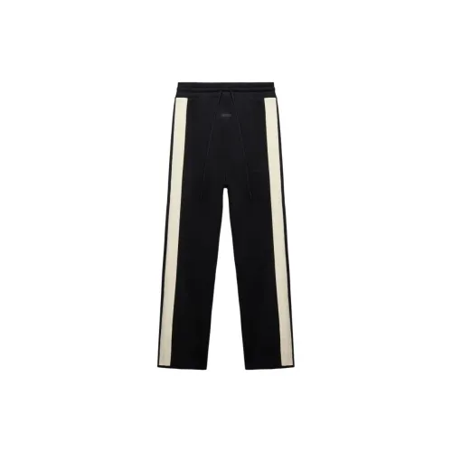 Fear Of God Athletics Adidas Co Branded Paragraph Черные Мужские Вязаные Тренировочные Штаны