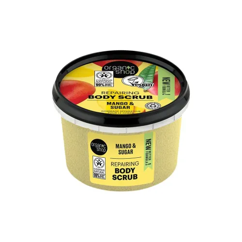 ORGANIC SHOP Манго And Sugar Ремонт Скробы Кофе 250 мл Успокаивающий и Освежающий