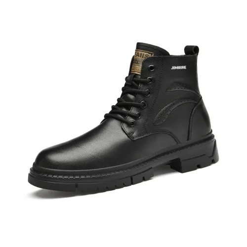 King Jinmai Короткий Мартин Boot Мужской Черный