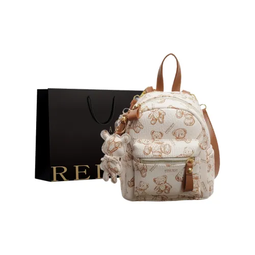 REDOO ПУ (полиуретан) Рюкзак Женский Белый Черный Розовый Коричневый