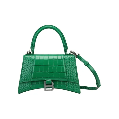 Balenciaga HOURGLASS Телячья кожа Сумка Hourglass Сумка Женская Зеленая