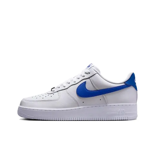 Nike Air Force 1 Slip Resistant Abrasion Resistant Низкий Топ Скейтбординг Кроссовки Мужские Белый Синий