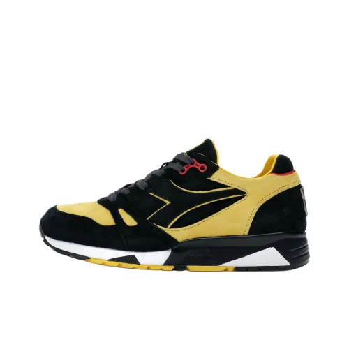 DIADORA S8000 Повседневный Низкий Топ Черный Желтый Мужской