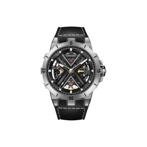 UYICOO X Collection Наручные часы Автоматический Механический Механизм 42 мм Фиолетовый Циферблат Часы Мужские часы