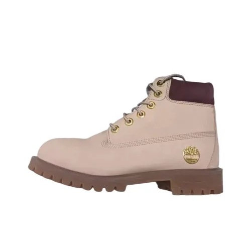 Timberland Премиум Детская Туристическая Обувь Розовый/Коричневый Для Школьного Возраста