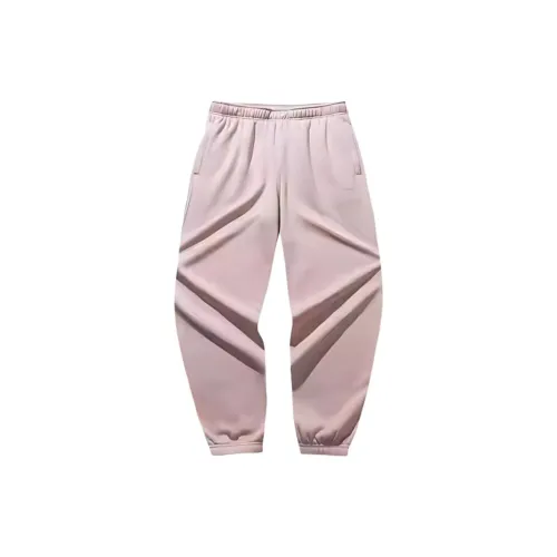 CHAOJIANTA Вязаные тренировочные штаны унисекс закат розовый