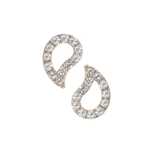 AMANI 18К золото серьги с бриллиантами женские золото