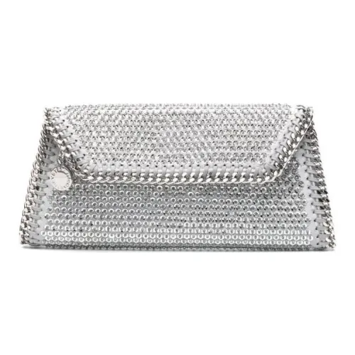Stella McCartney Falabella Полиэстер Клатч Женское Серебро