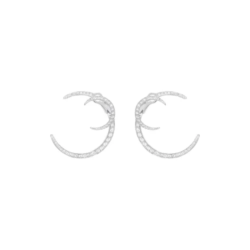 AMANI Серьги с бриллиантами Женские Серебряные