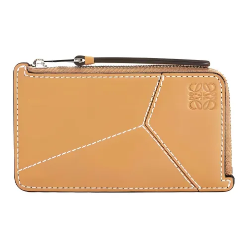 LOEWE Кошелек из телячьей кожи держатель для карт мужской светло-карамельный