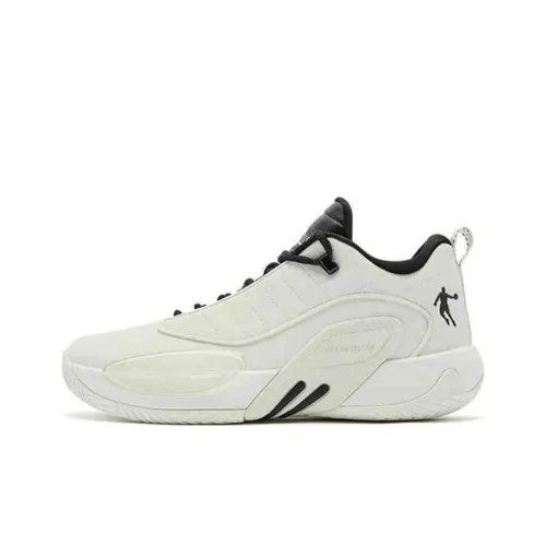 QIAODAN Slip-resistant Abrasion-resistant Low-top Basketball Shoes Men's White Black QIAODAN Противоскользящие Износостойкие Низкие Кеды для баскетбола Мужские Белый Черный