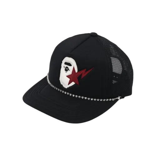 A BATHING APE Кожа Кепки Унисекс Черный