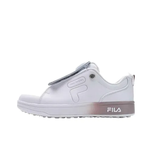 FILA GF 1911 Trainer Устойчивая к истиранию Низкая Обувь для гольфа Женская Белая
