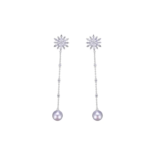 KING OF BLING Сплав Циркон Искусственная жемчужина Серьги Женские