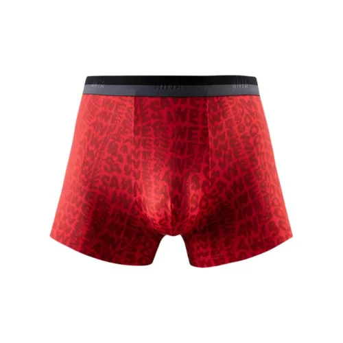 ANTA Хорошие вещи происходят Нижнее белье Мужское 1 упаковка Красный Темный Текстура С принтом