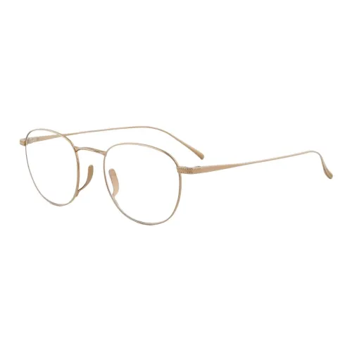 AMANI Титан Овал Оправы для очков Мужской Золотой