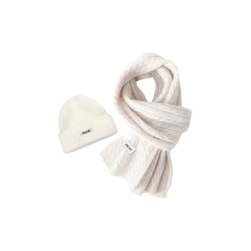 PEAK Полиэстер Трикотаж Шарфы Унисекс Экрю