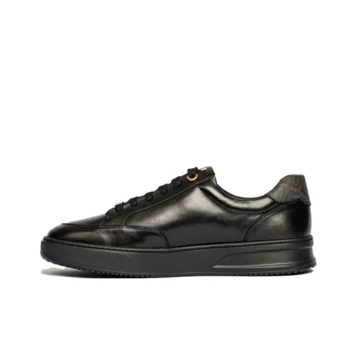 DIKENI Slip-resistant Abrasion-resistant Low-top Skateboard Shoes Men's Black DIKENI Противоскользящие Аbrasion-resistant Низкие Кроссовки для скейтбординга Мужские Черные