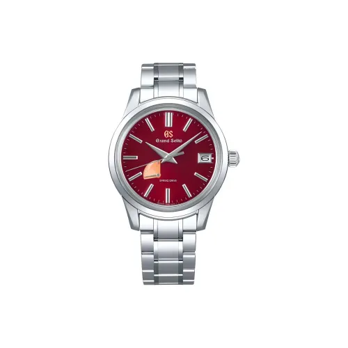GRAND SEIKO Кварцевый механизм нержавеющая сталь ремешок часы 40,2 мм унисекс красный циферблат