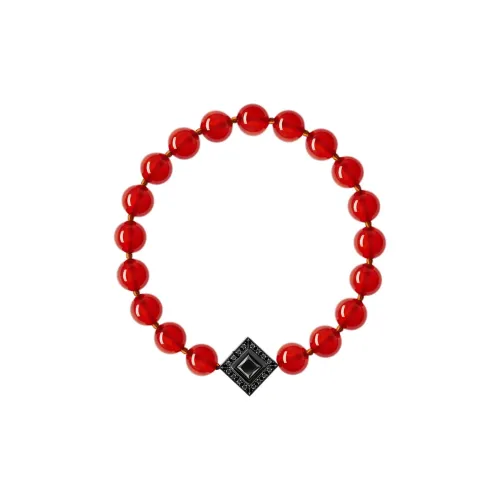 AMANI 18К золото красный коралл сапфиры браслеты унисекс красный