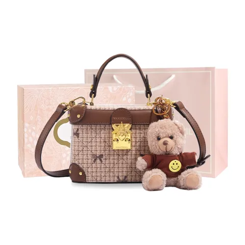 MISS GAIL Сумка через плечо из синтетической кожи сумка обычного размера женская коричневая