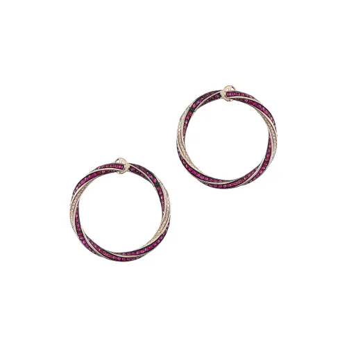 AMANI Серьги с рубином женские красные