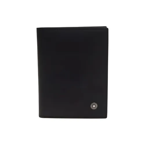 MONTBLANC Блестящая коровья кожа держатель для карт мужской черный