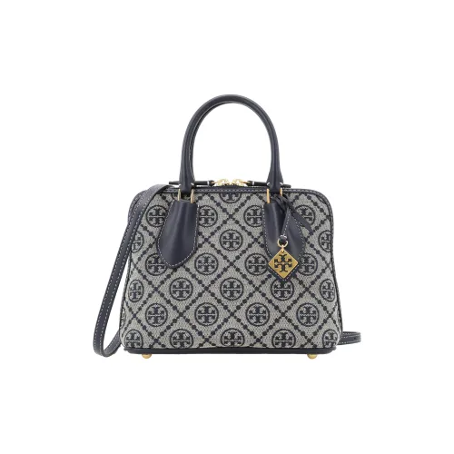 TORY BURCH T Monogram Сумка через плечо из ткани с коровьей кожей мини-сумка женская морской синий