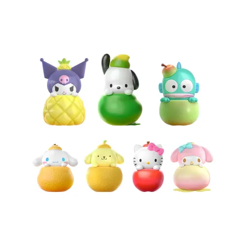 JAKA Sanrio Family Фрукты Наполнитель Коллекция Сборка Слепые коробки Один Blind Коробка Целая коробка 9 шт