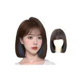 Холодный коричневый Омбре Туманно-голубой