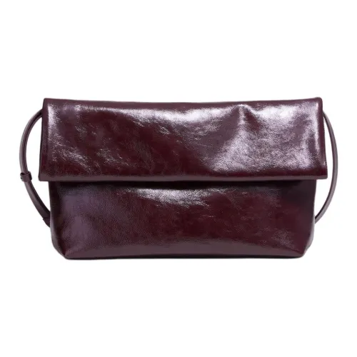 Other Stories Сумка через плечо из кожи женская бордового цвета