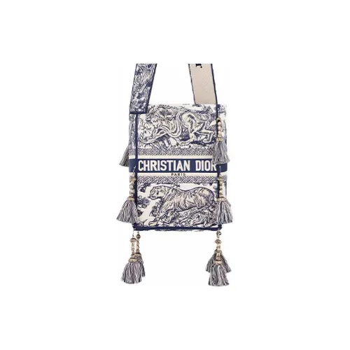 DIOR D Bubble Collection Сумка-ведро с кисточкой плечевая сумка сумка обычная женская синяя