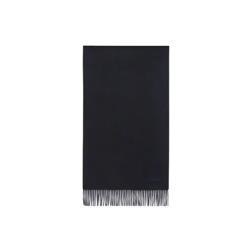 EMPORIO ARMANI Кашемир Вязаные Шарфы из Твиля Мужской Синий