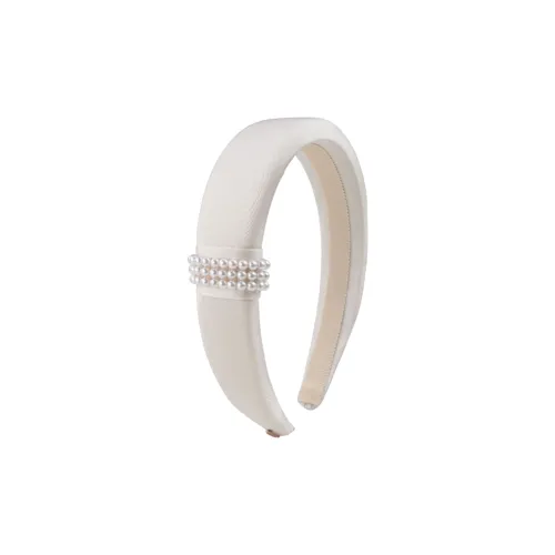 BABYBEI Бусины Элегантность Премиум Ручной работы Увеличение высоты Головы Бежево-черный Аксессуары для волос Женские