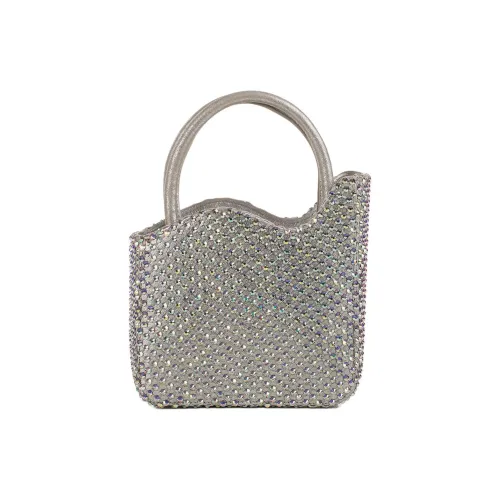 Le Silla Напп Кожа Сумка Мини Женская Серебряный