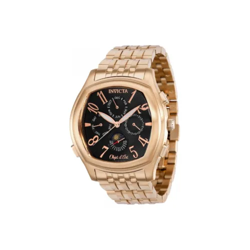 INVICTA Мужские часы Автоматический механический механизм ремешок из нержавеющей стали 42 мм черный циферблат