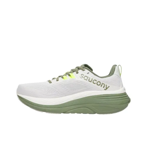 Saucony Hurricane 24 Slip-Resistant Низкий Топ Беговые Кроссовки Мужские Белый Оливковый Зеленый